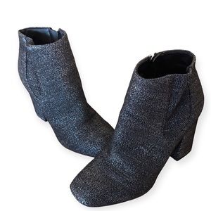 Marc Fisher, Heels, Heeled Boots, Black, Sparkly, Shimmer, Size Women’s 8.5